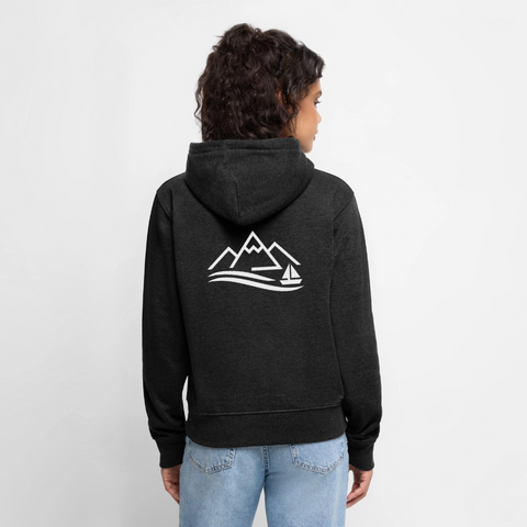 Frauen Premium Hoodie - Anthrazit meliert