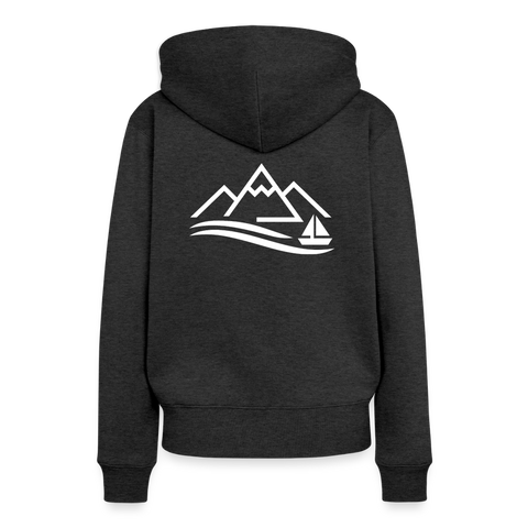 Frauen Premium Hoodie - Anthrazit meliert