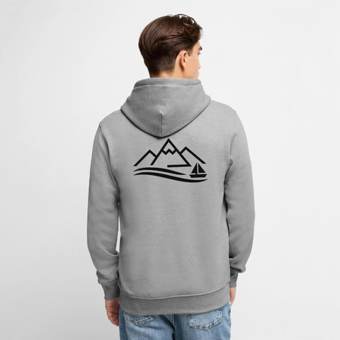 See Männer Premium Hoodie - Grau meliert