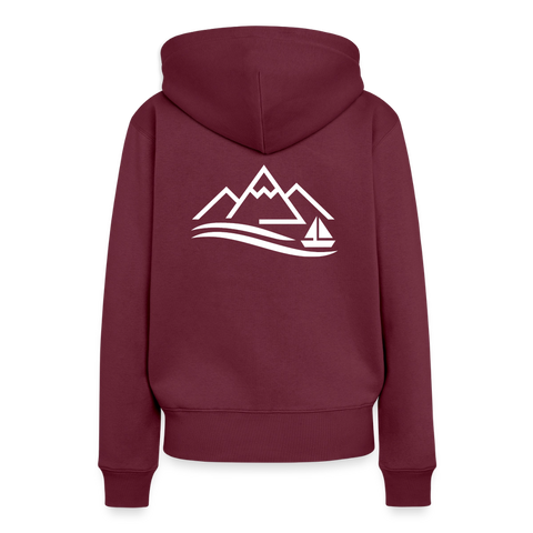Frauen Premium Hoodie - Burgunderrot