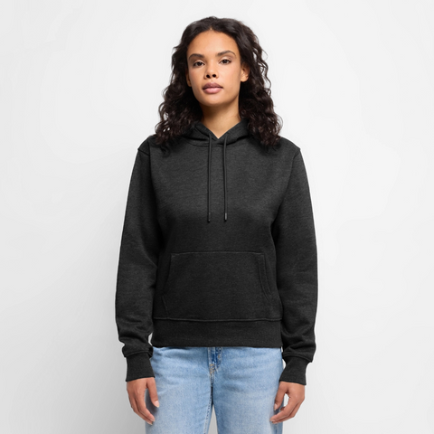 Frauen Premium Hoodie - Anthrazit meliert
