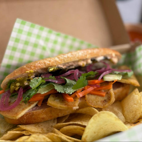 Tofu Banh Mi mit Dipping Soße