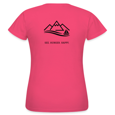 Hungry Collective Lake Days T-Shirt: Frauen - Azalea
