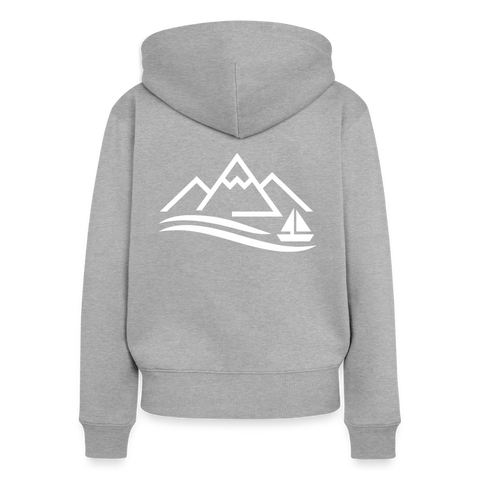 Frauen Sweatshirt für Tage am See - Grau meliert