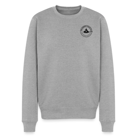 Männer Premium Pullover - Grau meliert