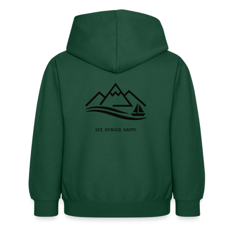 Kinder Hoodie - Flaschengrün