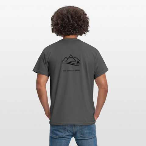 Hungry Collective Lake Days T-Shirt: Männer - Anthrazit
