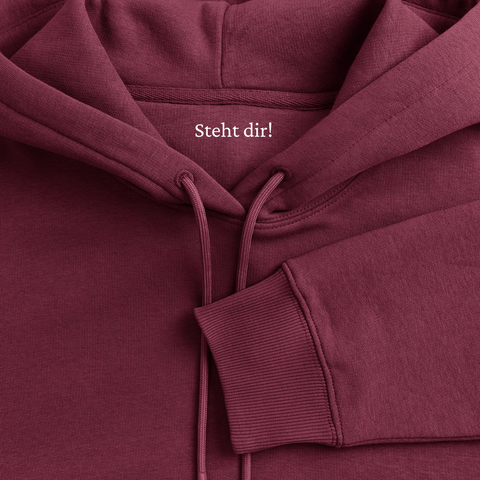 Frauen Premium Hoodie - Burgunderrot