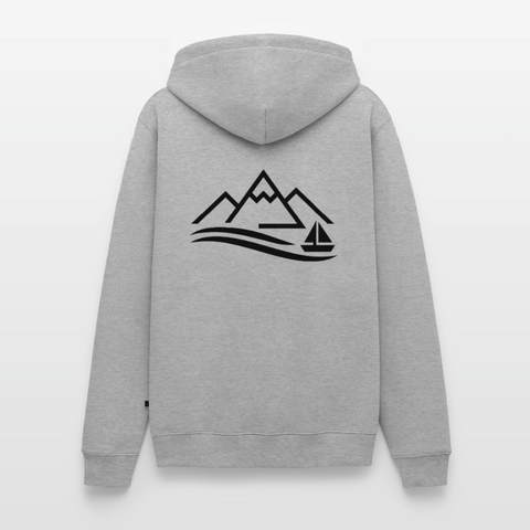 See Männer Premium Hoodie - Grau meliert