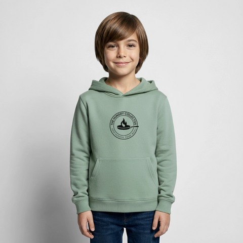 Kinder Hoodie - Graugrün