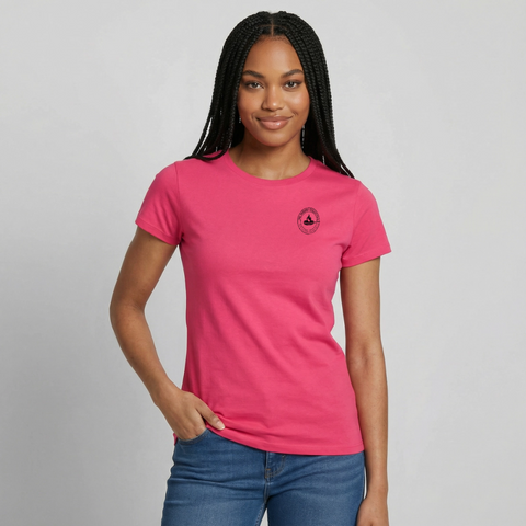 Hungry Collective Lake Days T-Shirt: Frauen - Azalea