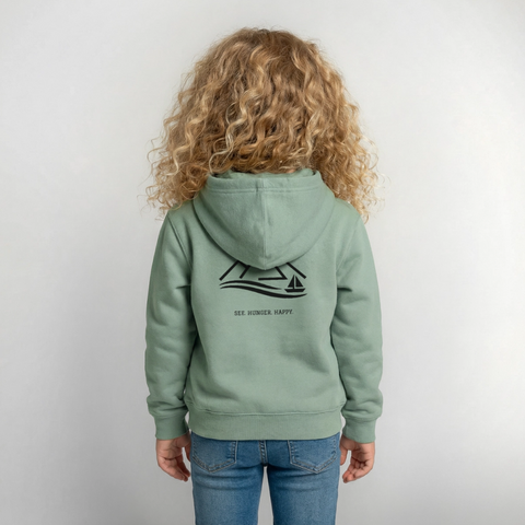 Kinder Hoodie - Graugrün