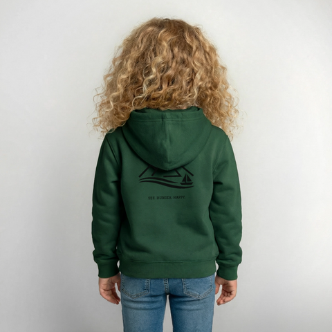 Kinder Hoodie - Flaschengrün