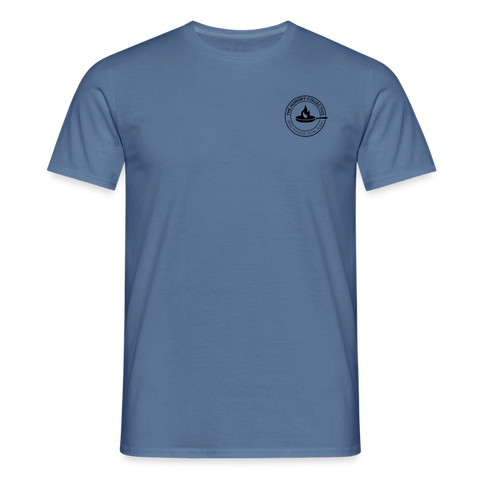 Hungry Collective Lake Days T-Shirt: Männer - Taubenblau 