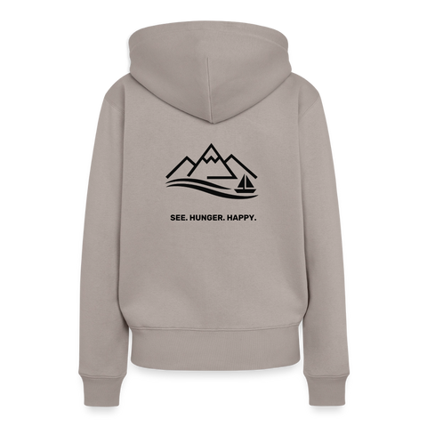 Frauen Premium Hoodie für lange See Tage - Taupe