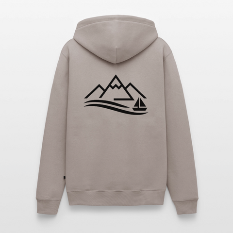 See Männer Premium Hoodie - Taupe