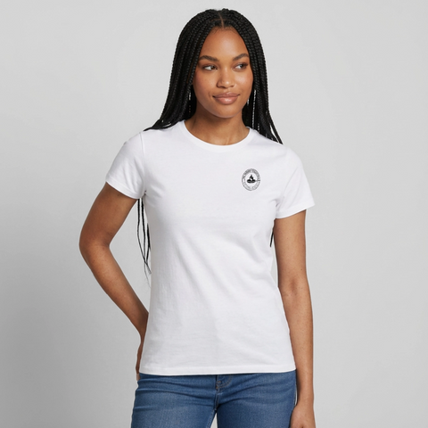 Hungry Collective Lake Days T-Shirt: Frauen - Weiß