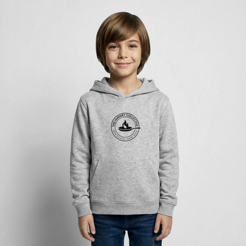 Kinder Hoodie - Hellgrau meliert