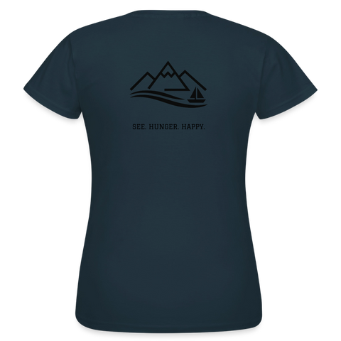 Hungry Collective Lake Days T-Shirt: Frauen - Navy