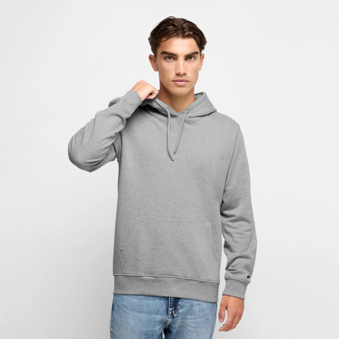 Hungry Männer Premium Hoodie - Grau meliert