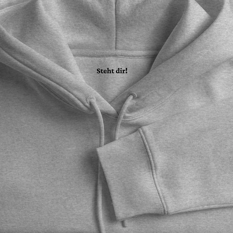 Hungry Männer Premium Hoodie - Grau meliert