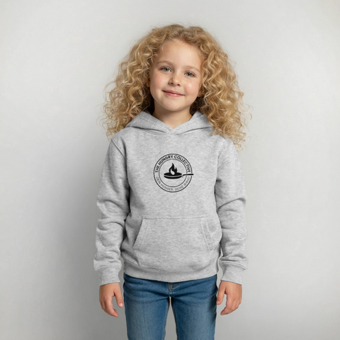 Kinder Hoodie - Hellgrau meliert
