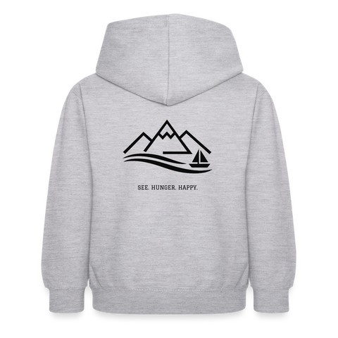 Kinder Hoodie - Hellgrau meliert