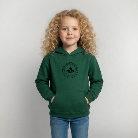 Kinder Hoodie - Flaschengrün