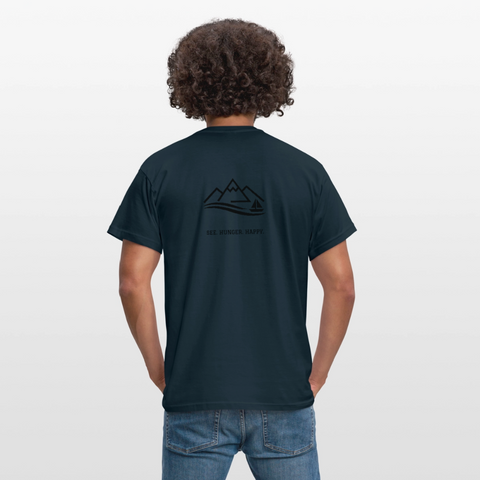 Hungry Collective Lake Days T-Shirt: Männer - Navy