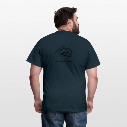 Hungry Collective Lake Days T-Shirt: Männer - Navy