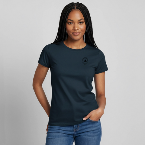 Hungry Collective Lake Days T-Shirt: Frauen - Navy