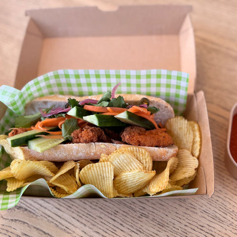 Chicken Banh Mi mit Dipping Soße